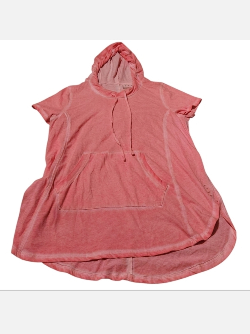 Women’s 14/16 Lane Bryant Livi Active Soft Pink Short-Sleeve Hoodie Shirt